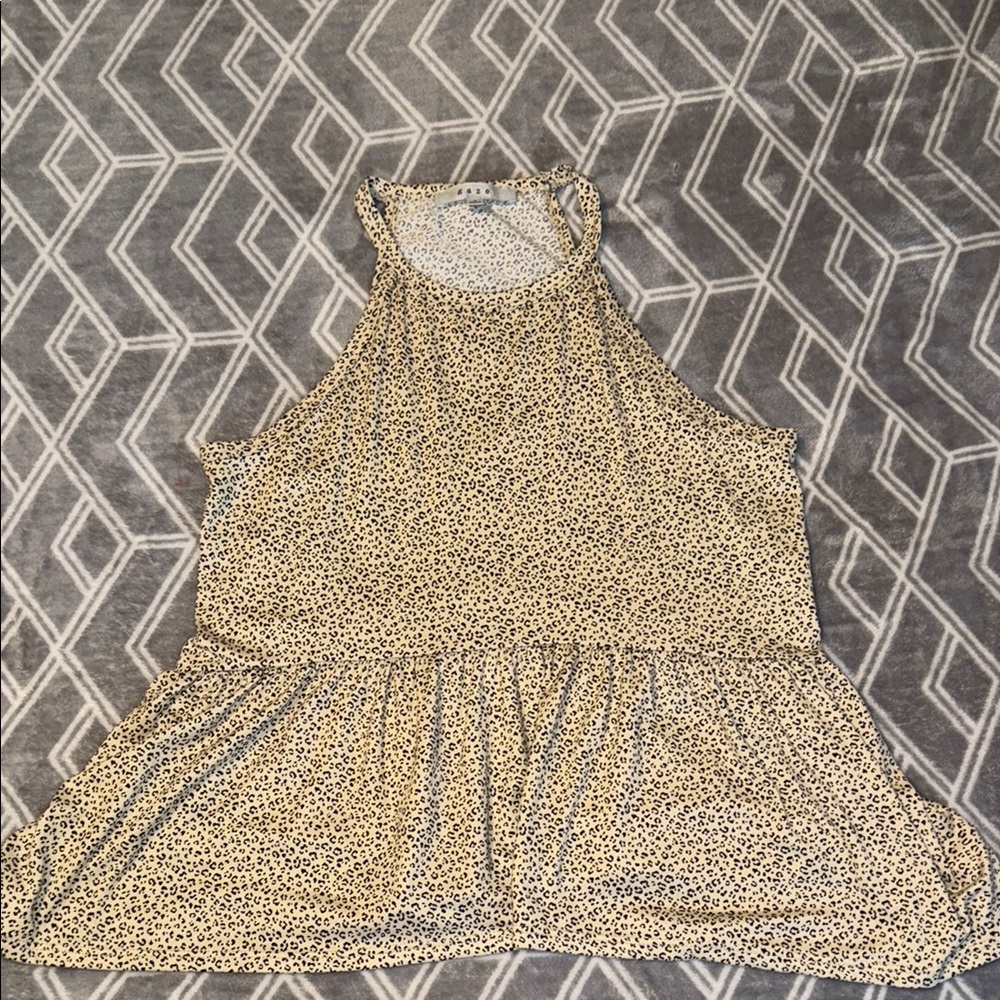Leopard Print Halter Top